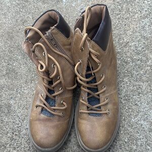 Brown Lace Up Boots for Women